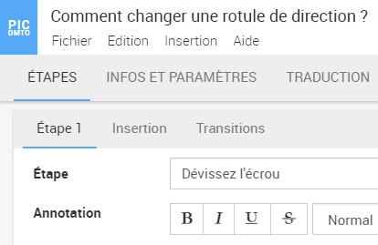 Étapes Étapes
