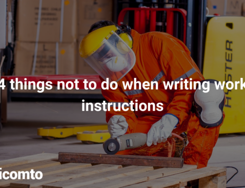 4 things not to do when writing work instructions